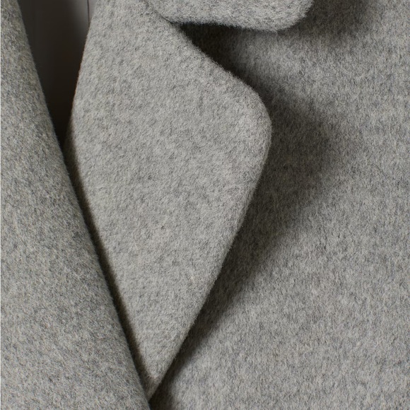 H&M wool-blend coat in grey melange size 6 - Picture 2 of 10